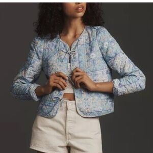 Dolan (Anthropology) Light Blue Floral Women's Blazer